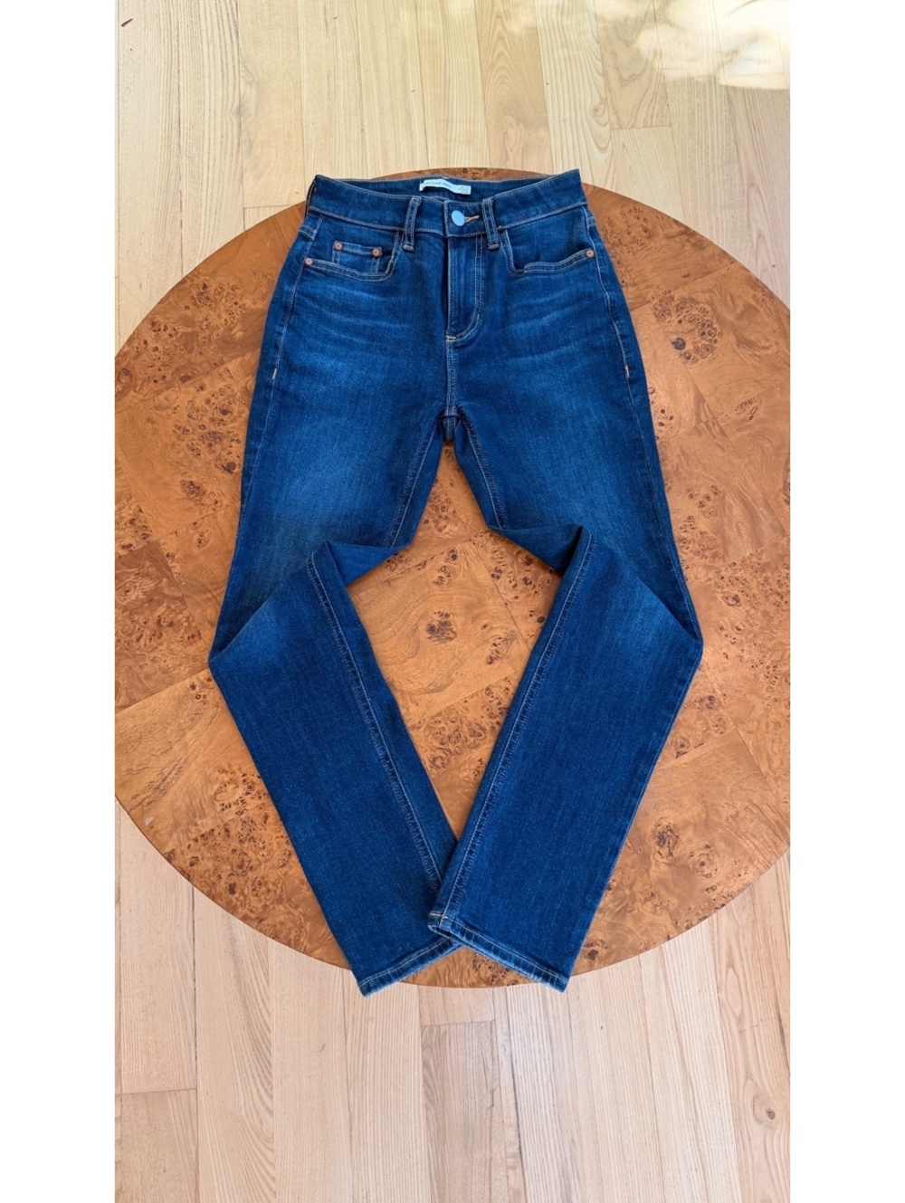 Elizabeth and James High-Rise Skinny Jeans in Dark Blue Denim Size 0